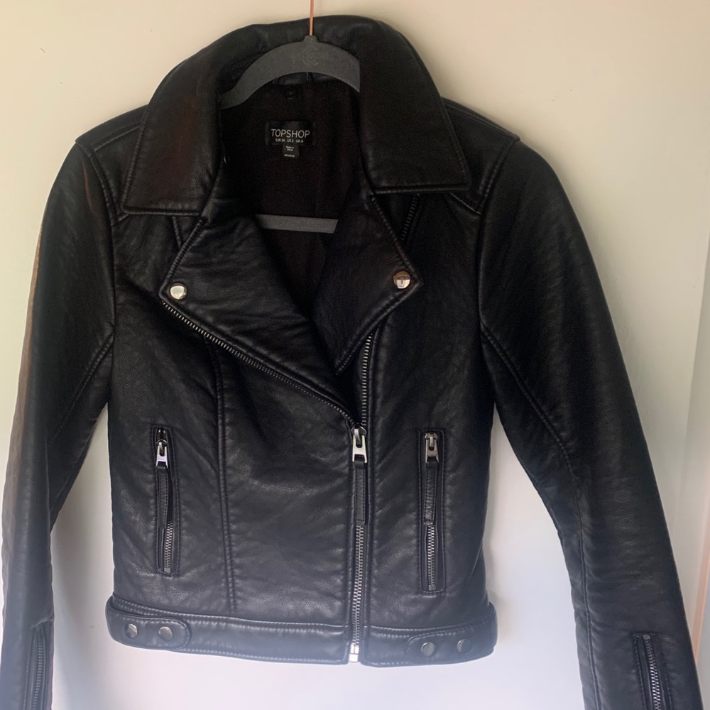 Trendy TopShop Vegan Biker Jacker